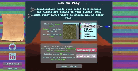 mouse clicks map builds building